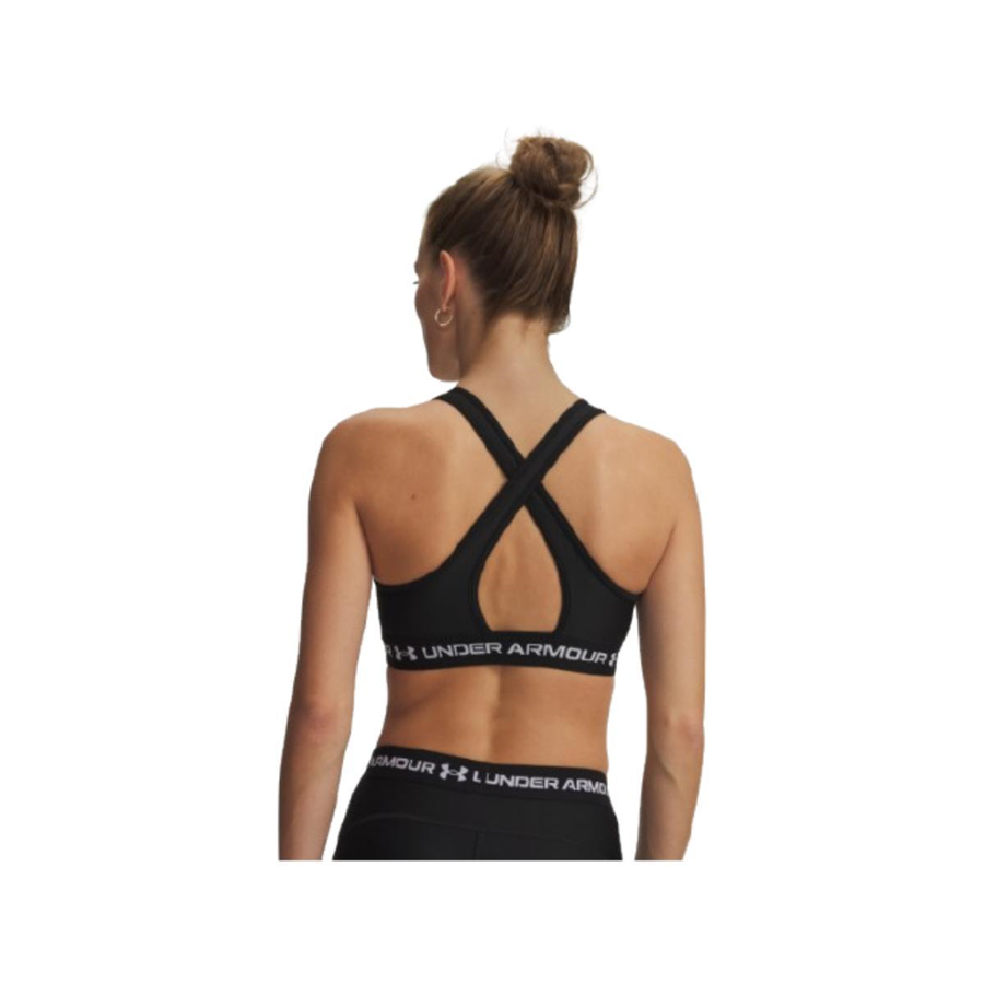 Under Armour Crossback Mid Bra 1361034-011 Siyah Sporcu Sütyeni