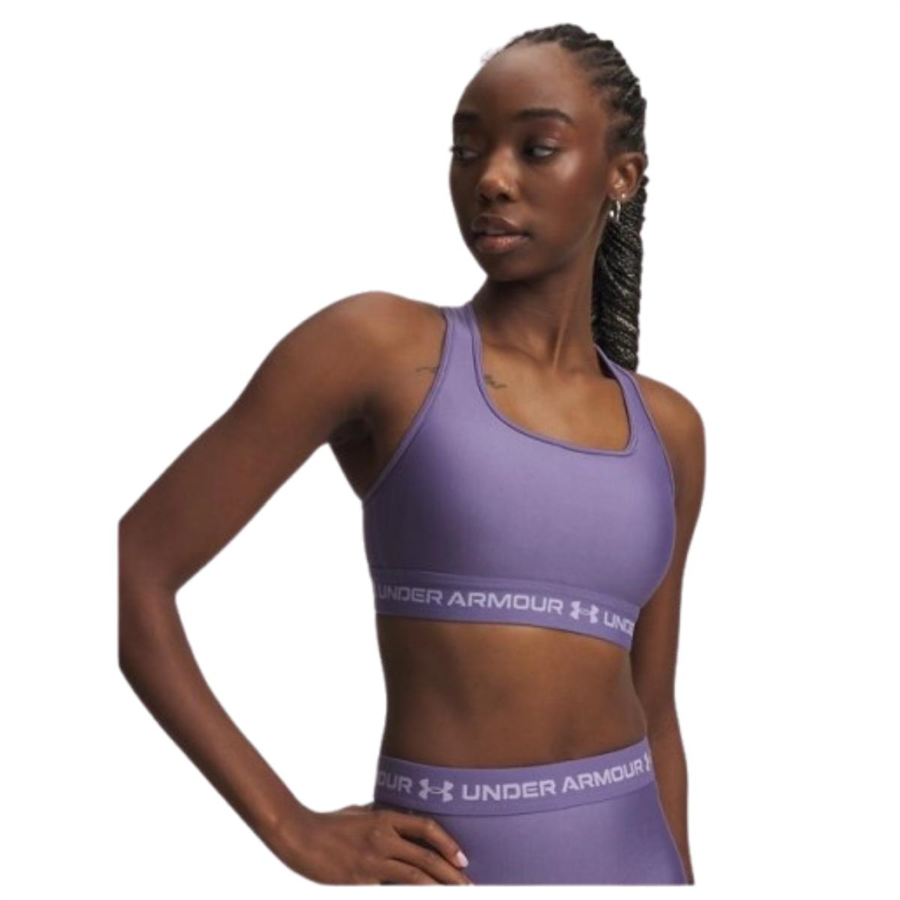 Under Armour Crossback Mid Bra 1361034-520 Mor Sporcu Sütyeni