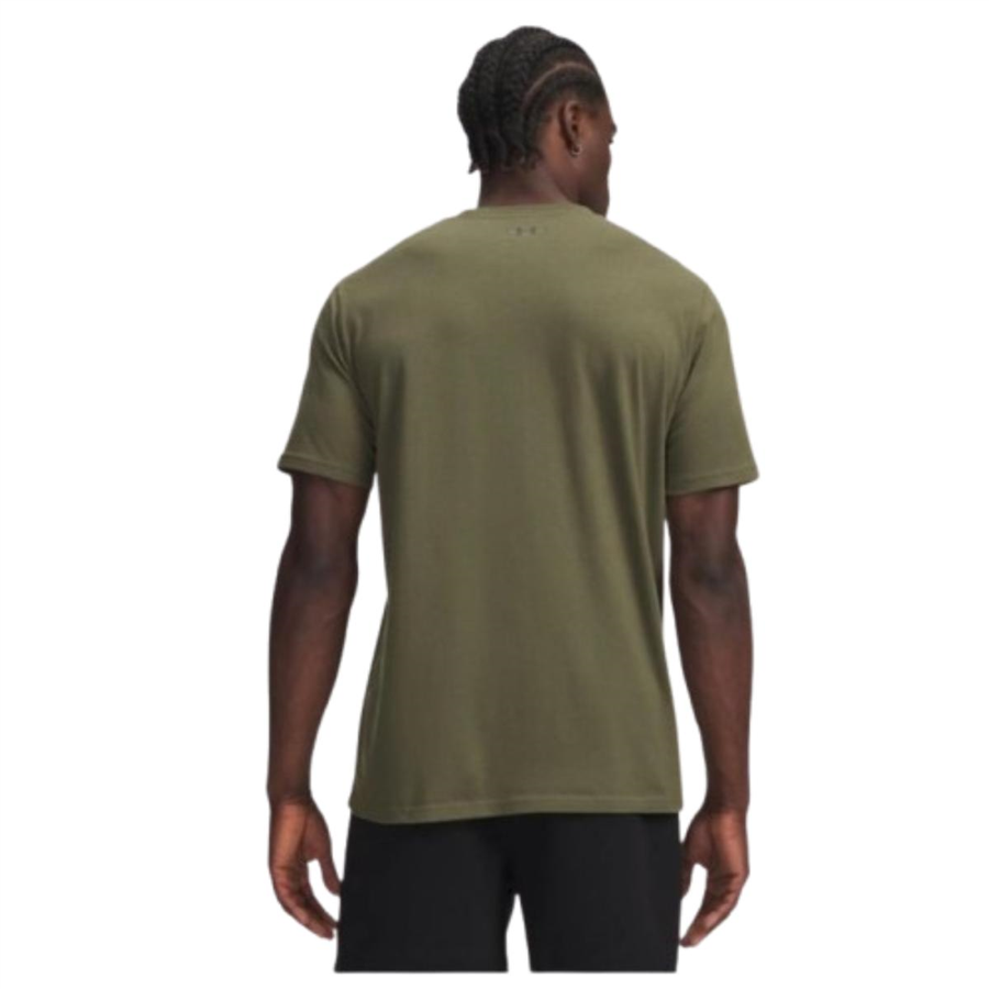 Under Armour Ua M Box Wm Label Ss 6017350-390 Yeşil Tişört