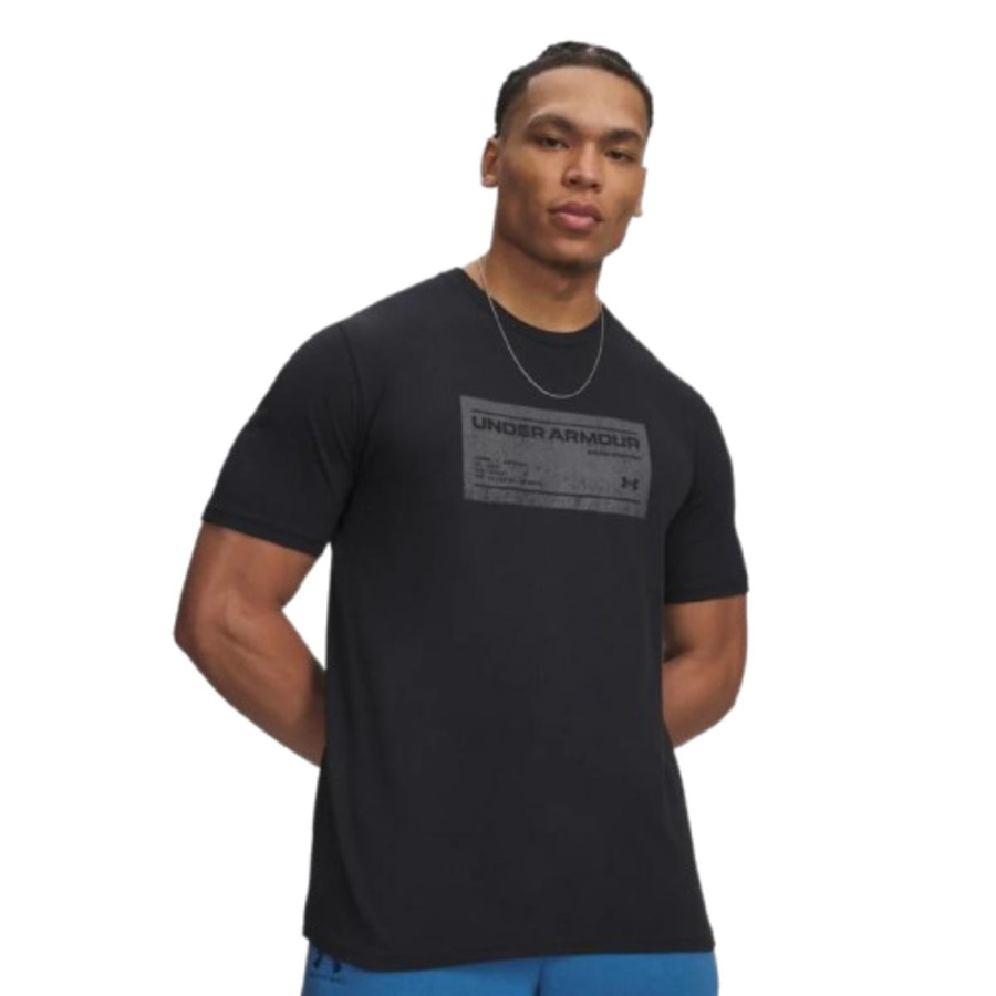 Under Armour Ua M Box Wm Label Ss 6017350-001 Siyah Tişört