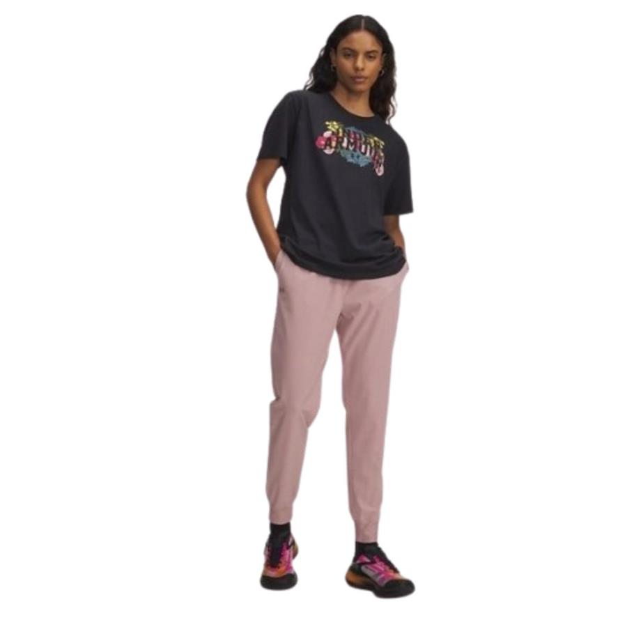 Under Armour Ua Rival Hi Rise Woven Pant 1382727-673 Pembe Eşofman Altı