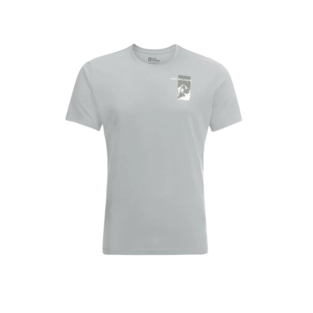 Jack Wolfskin Vonnan S/S Graphic T M 1809941TR-6709 Gri Tişört