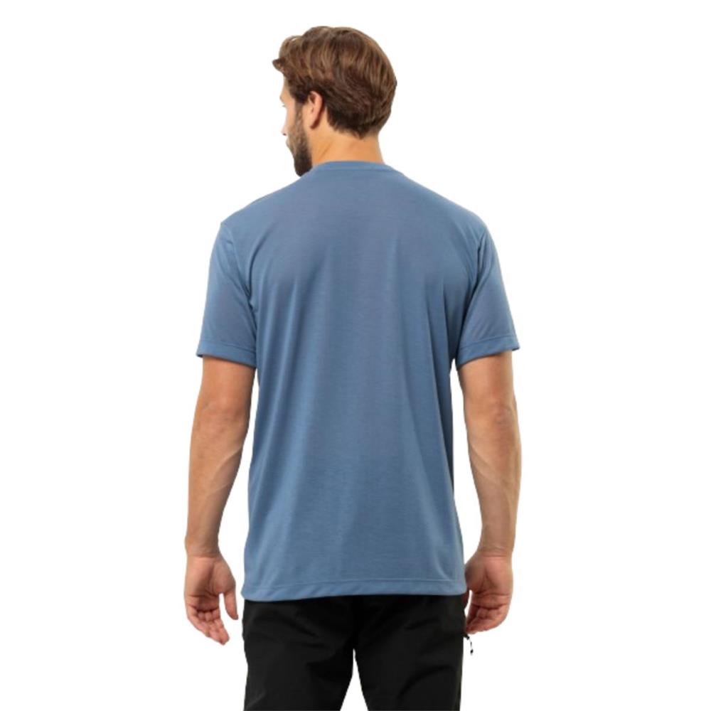 Jack Wolfskin Vonnan S/S T M 1809951TR-1325 Mavi Tişört
