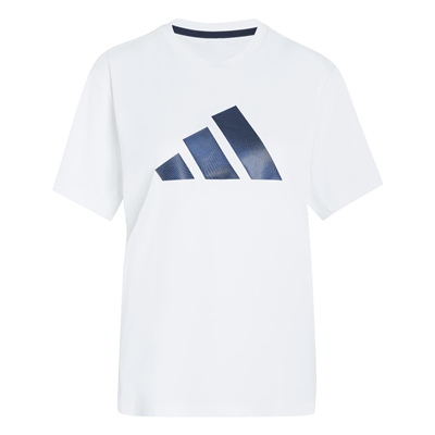 Adidas Run Ess BL T W KG3257 Beyaz Tişört