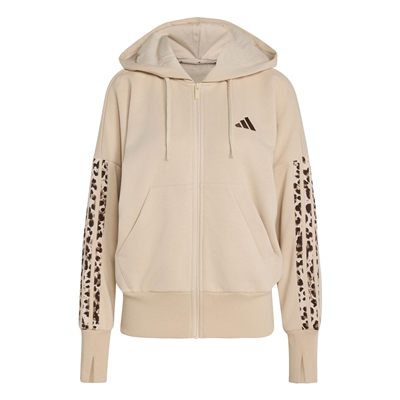 Adidas W AOP 3S FT FZ KH1547 Bej Sweatshirt