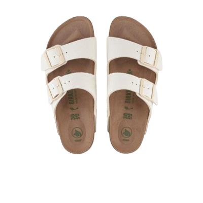 Birkenstock Arizona Tex Canvas Vegan 1022679 Beyaz Sandalet&Terlik