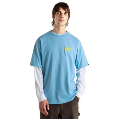 Vans Brush Script Loose Ss VN000K42E2W1 Mavi Tişört