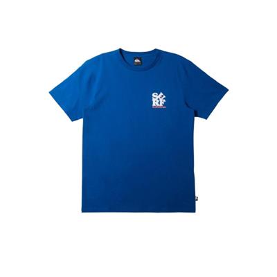 Quiksilver Chrome Logo Ss Stn AQYZT09545-12227 Mavi Tişört