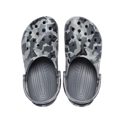 Crocs Classic Printed Camo Clog 206454-0IE Gri-Siyah Sandalet&Terlik