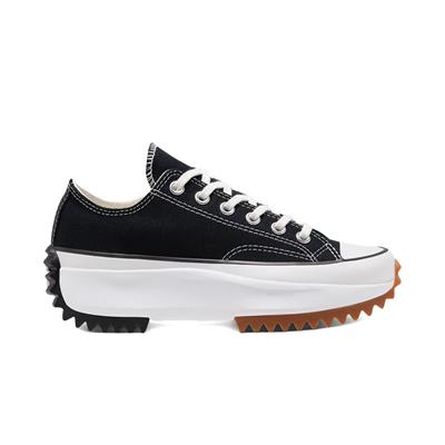 Converse Run Star Hıke Canvas Platform Low Top 168816C Siyah Günlük Sneaker Ayakkabı