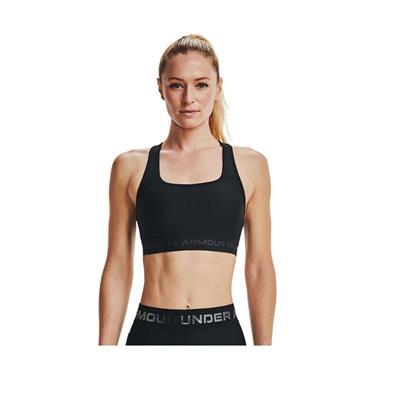 Under Armour Crossback Mid Bra 1361034-001 Siyah Sporcu Sütyeni