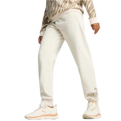 Puma Ess+ Anımal Pants Fl 681496-87 Bej Eşofman Altı