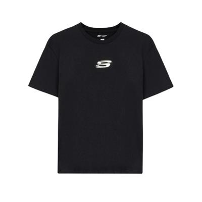 Skechers Graphic T-Shirt W Short Sleeve S241011-001 Siyah Tişört