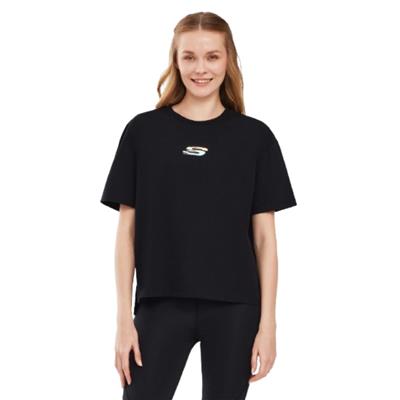 Skechers Graphic T-Shirt W Short Sleeve S241011-001 Siyah Tişört