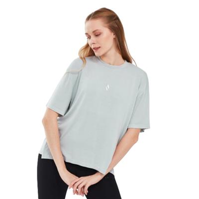 Skechers Graphic T-Shirt W Short Sleeve S241174-035 Gri Tişört