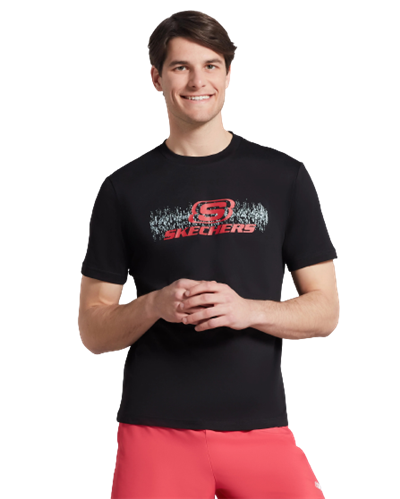 Skechers M Bıg Logo T-Shırt S222262-001 Siyah Tişört