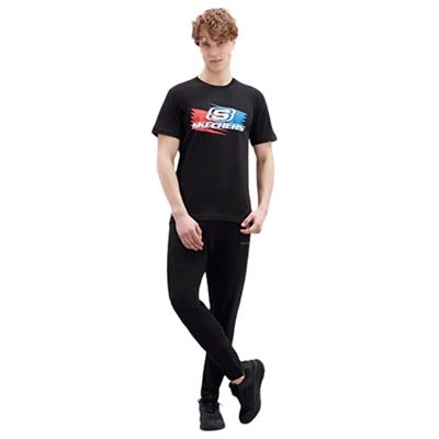 Skechers M Graphıc Tee Bıg Logo T-Shırt S221061-001 Siyah Tişört