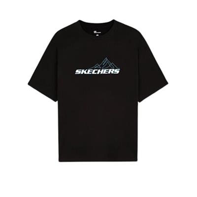 Skechers M Graphıc Tee Crew Neck S232404-001 Siyah Tişört
