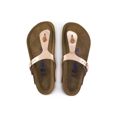 Birkenstock Gizeh SFB NL Metallic 1005048 Bej Sandalet&Terlik