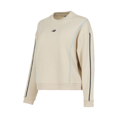 New Balance Nb Lifestyle Women Crewneck WNC3631-MBM Bej Sweatshirt