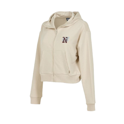 New Balance Nb Lifestyle Women Full Zip WNJ3625-MBM Bej Sweatshirt