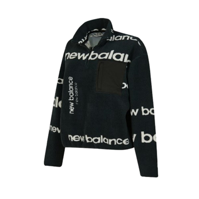 New Balance Nb Lifestyle Women Half Zip WNC3623-BK Siyah Sweatshirt