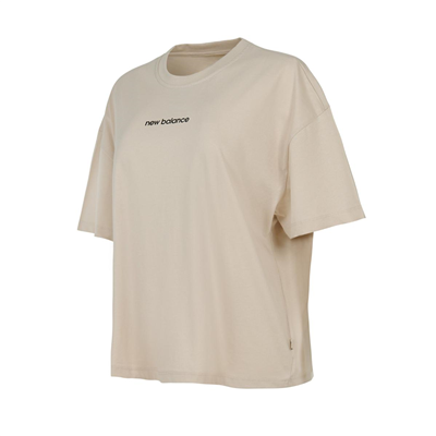 New Balance Nb Lifestyle Women T-shirt WNT3630-MBM Bej Tişört