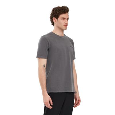 Skechers Organic Coll. M Short Sleeve  T-Shirt S241166-003 Gri Tişört