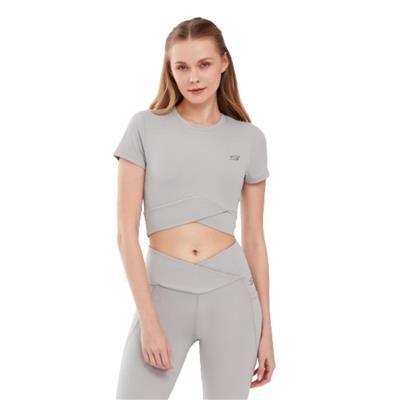 Skechers Performance Coll. W Short Sleeve  T-Shirt S241133-003 Gri Tişört