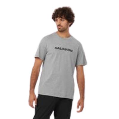 Salomon Sal Logo Perf Ss Tee M LC2245600 Gri Tişört
