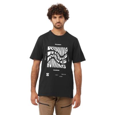 Salomon Running Graphic Ss Tee M LC2218800 Siyah Tişört