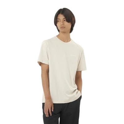 Salomon Salomon Logo Tee M LC2526300  Bej Tişört