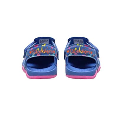 Skechers Sıde Wave-Lıl Prınter 86428N-BLPK Mavi Sandalet&Terlik