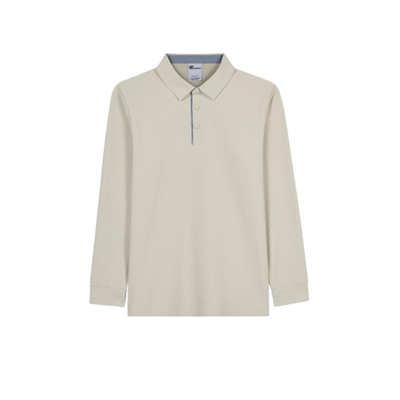 Skechers M Long Sleeve Waffle Polo S2620148-1559 Bej Tişört
