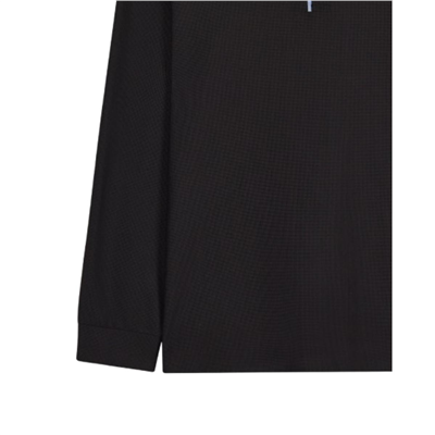 Skechers M Long Sleeve Waffle Polo S2620148-3817 Siyah Tişört