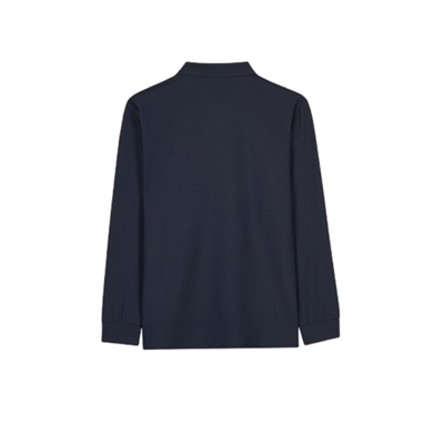 Skechers M Long Sleeve Waffle Polo S2620148-4347 Lacivert Tişört