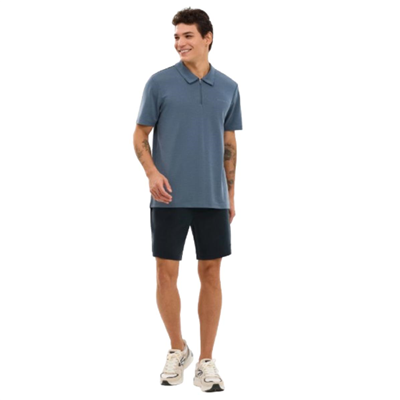 Skechers M Soft Touch Pique Polo S2610086-3998 Gri Tişört