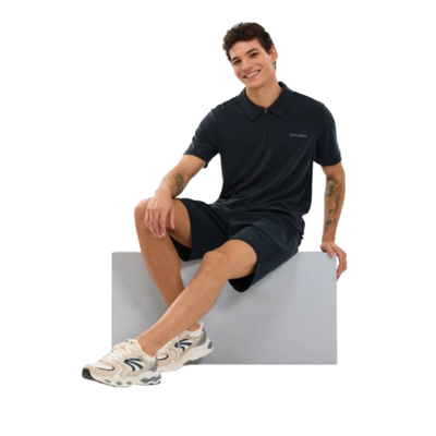 Skechers M Soft Touch Pique Polo S2610086-3817 Siyah Tişört