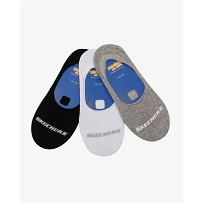 Skechers U Liner No Show 3 Pack Socks S2520313-3474 Çok Renkli Çorap