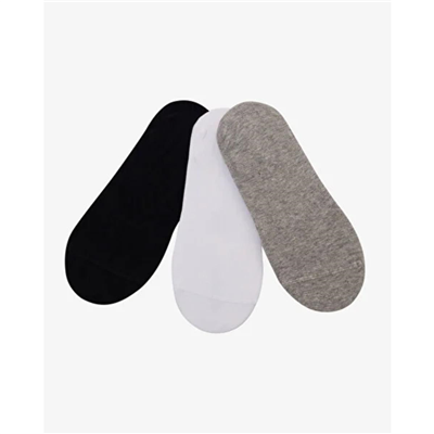 Skechers U Liner No Show 3 Pack Socks S2520313-3474 Çok Renkli Çorap