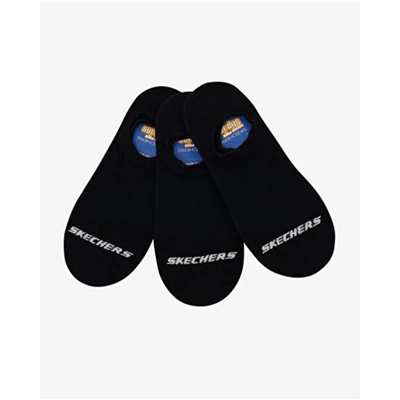 Skechers U No Show 3 Pack Socks S2520314-3817 Siyah Çorap