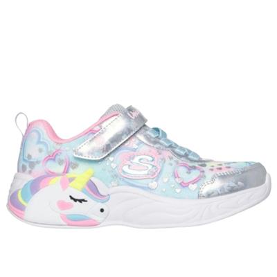 Skechers Unicorn Dreams Heart Sparkles 303063L-SMLT Gri Koşu&Yürüyüş
