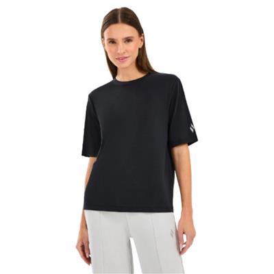 Skechers W Lounge Regular Crew Neck T-Shirt S2510327-001 Siyah Tişört
