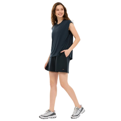 Skechers W Soft Touch Loose Fit T-Shirt S2610047-3817 Siyah Tişört