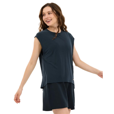 Skechers W Soft Touch Loose Fit T-Shirt S2610047-3817 Siyah Tişört