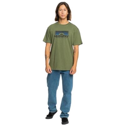 Quiksilver Step Inside Ss EQYZT07678-17036 Yeşil Tişört