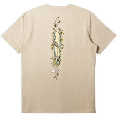 Quiksilver Step Up Mor AQYZT09563-THZ0 Bej Tişört