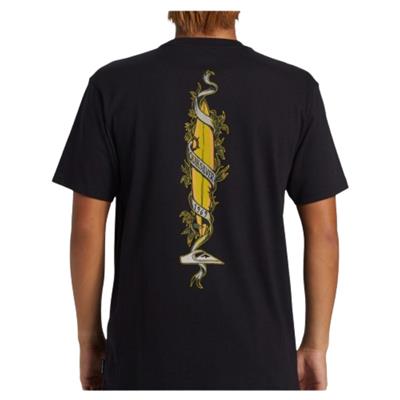 Quiksilver Step Up Mor AQYZT09563-10010 Siyah Tişört