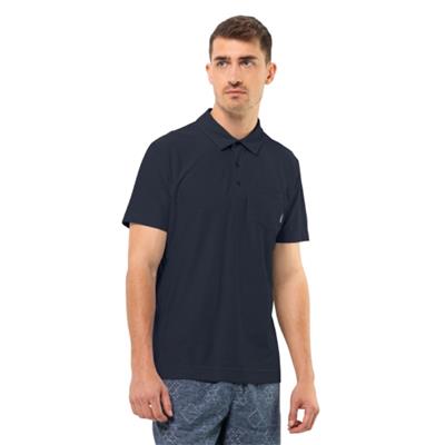 Jack Wolfskin Terral Polo M 1809711-1010 Mavi Tişört