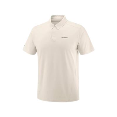 Salomon Tracklıne Polo M LC2439200 Bej Tişört